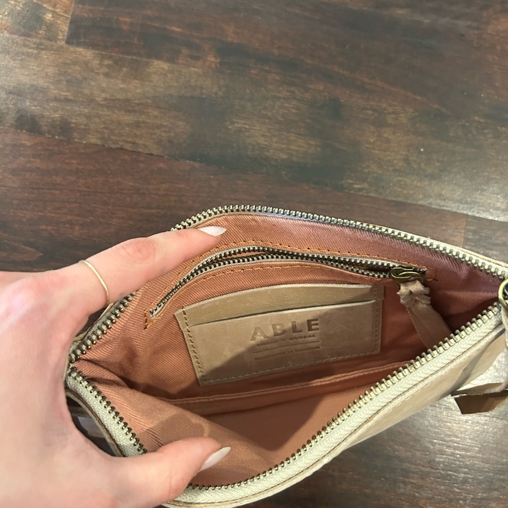 Able Tan Leather Wristlet - Picture 3 of 4